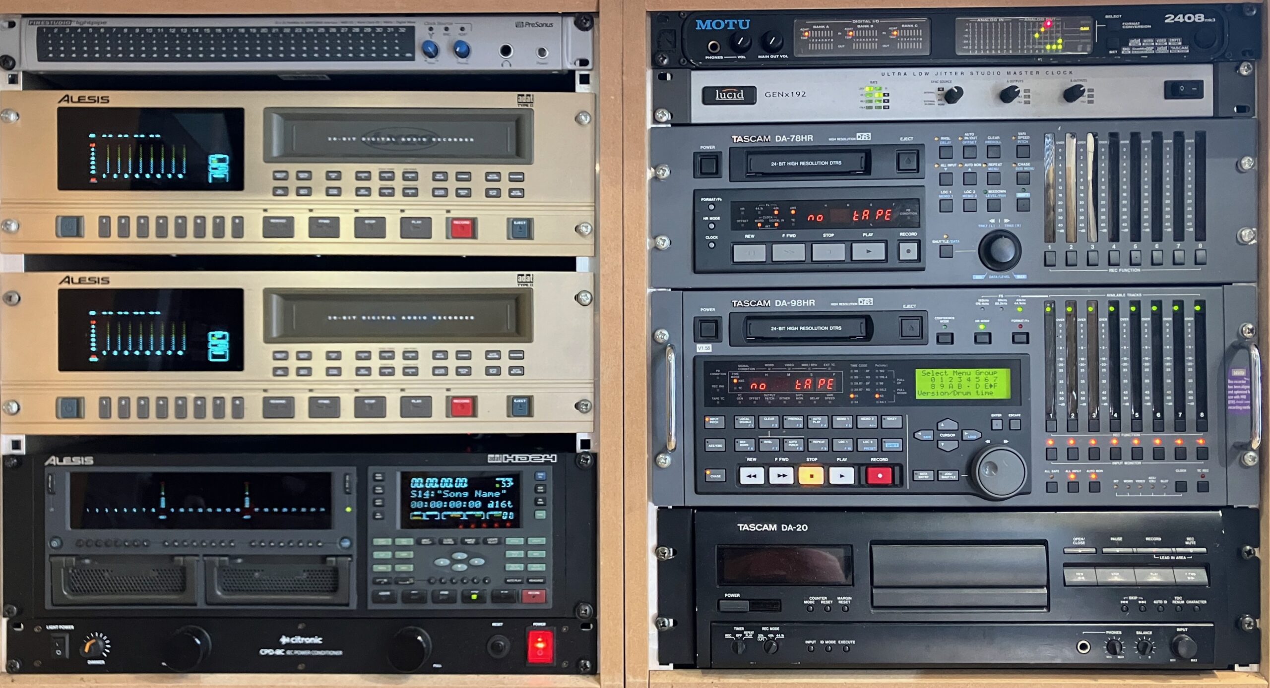 Alesis ADAT and Tascam DTRS